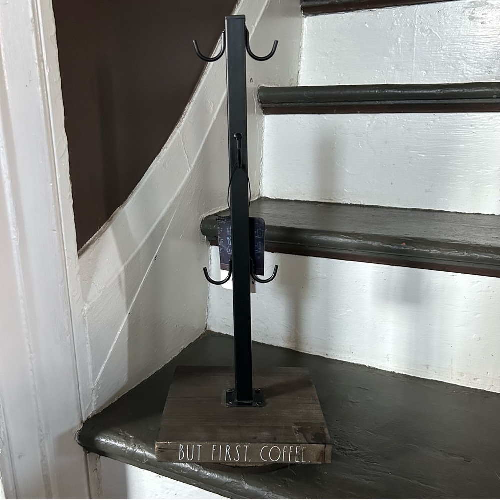 Rae Dunn BUT FIRST, COFFEE. Mug Rack